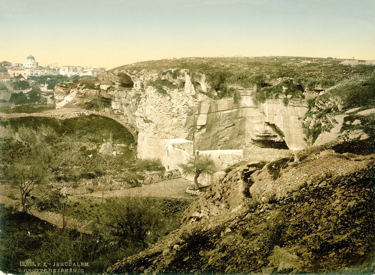 Jeremias Grotte, Jerusalem, ca. 1880-1900 von Swiss Photographer