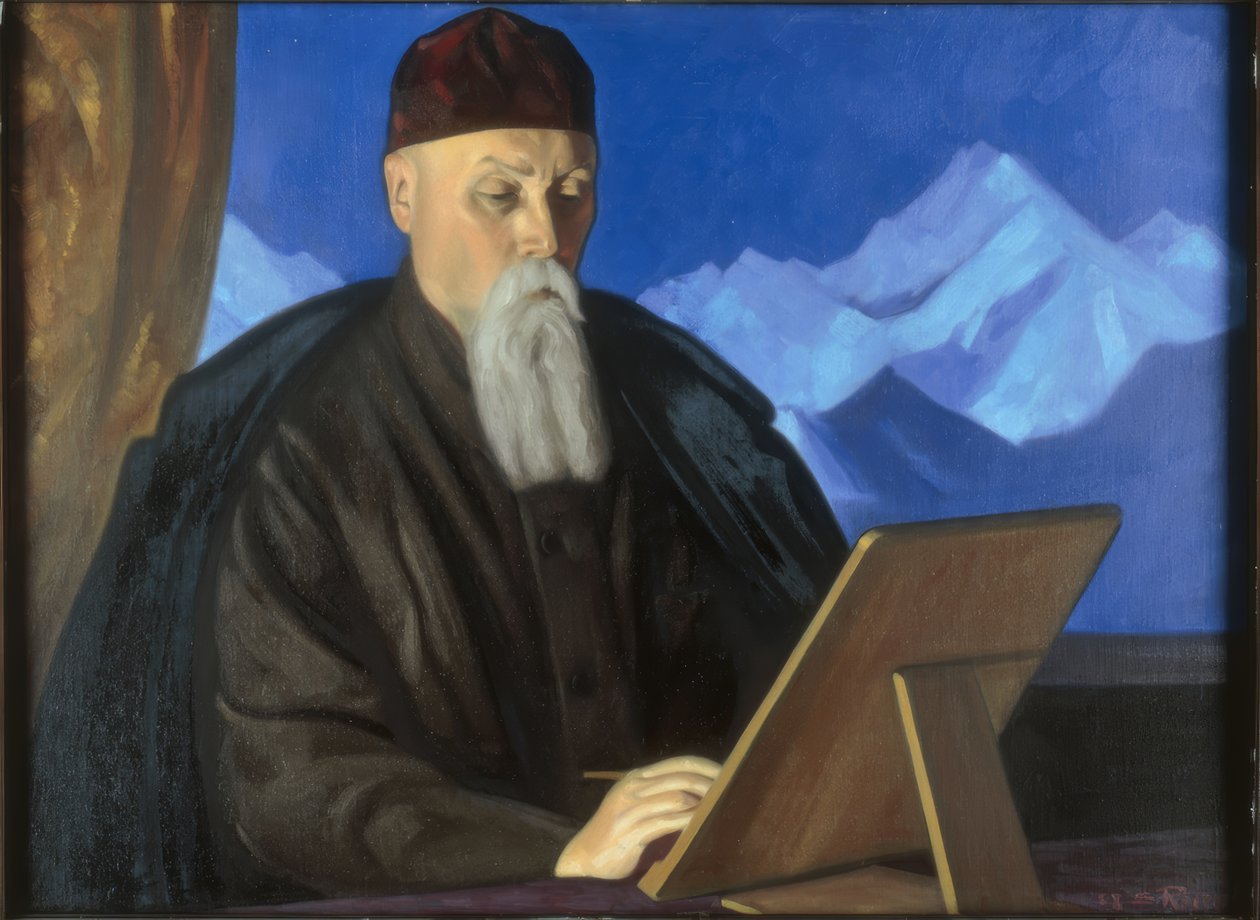Bildnis des Malers Nicholas Roerich von Swjatoslaw Nikolajewitsch Roerich