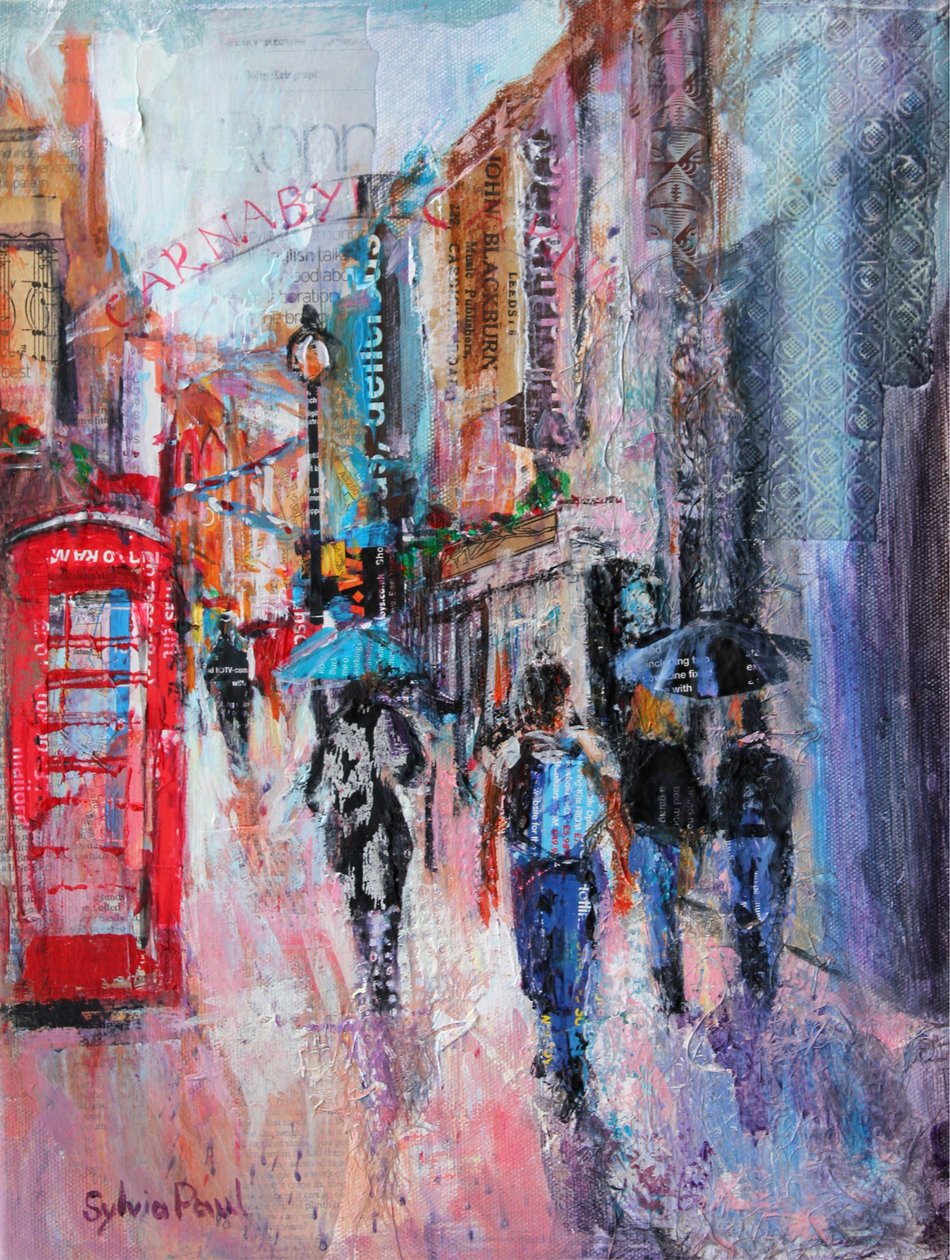 Regentag, Carnaby Street von Sylvia Paul