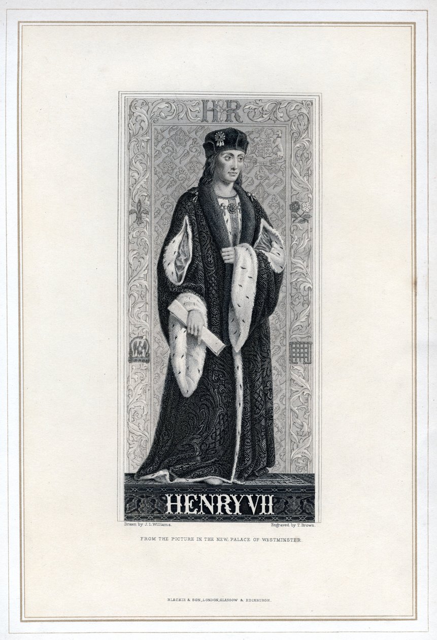 Heinrich VII. von England, 19. Jahrhundert von T. Brown