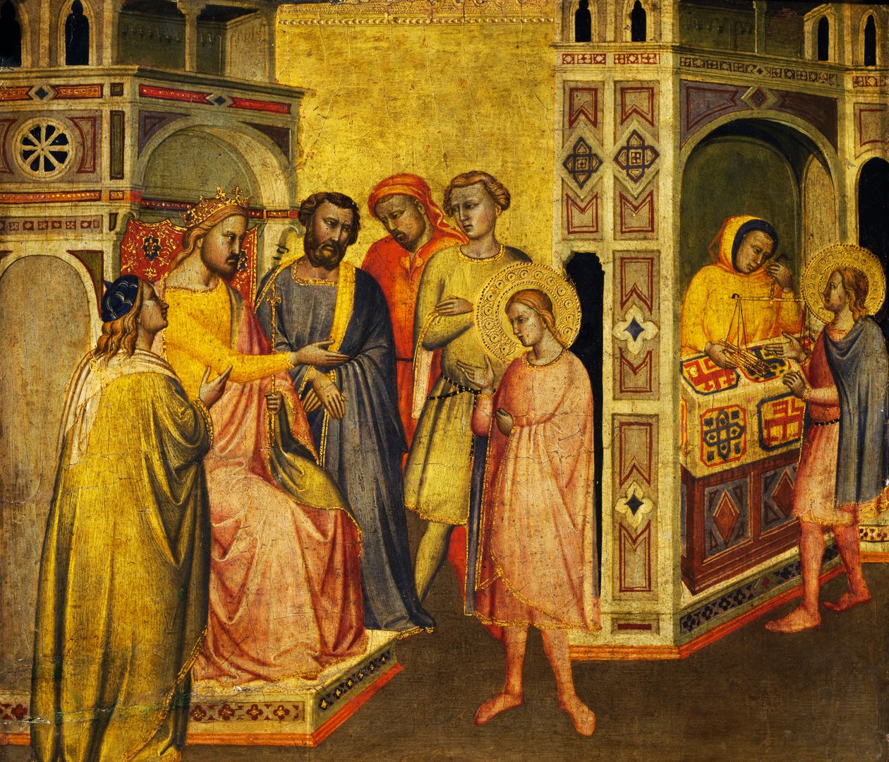 St. Eligius vor König Clothar von Taddeo Gaddi