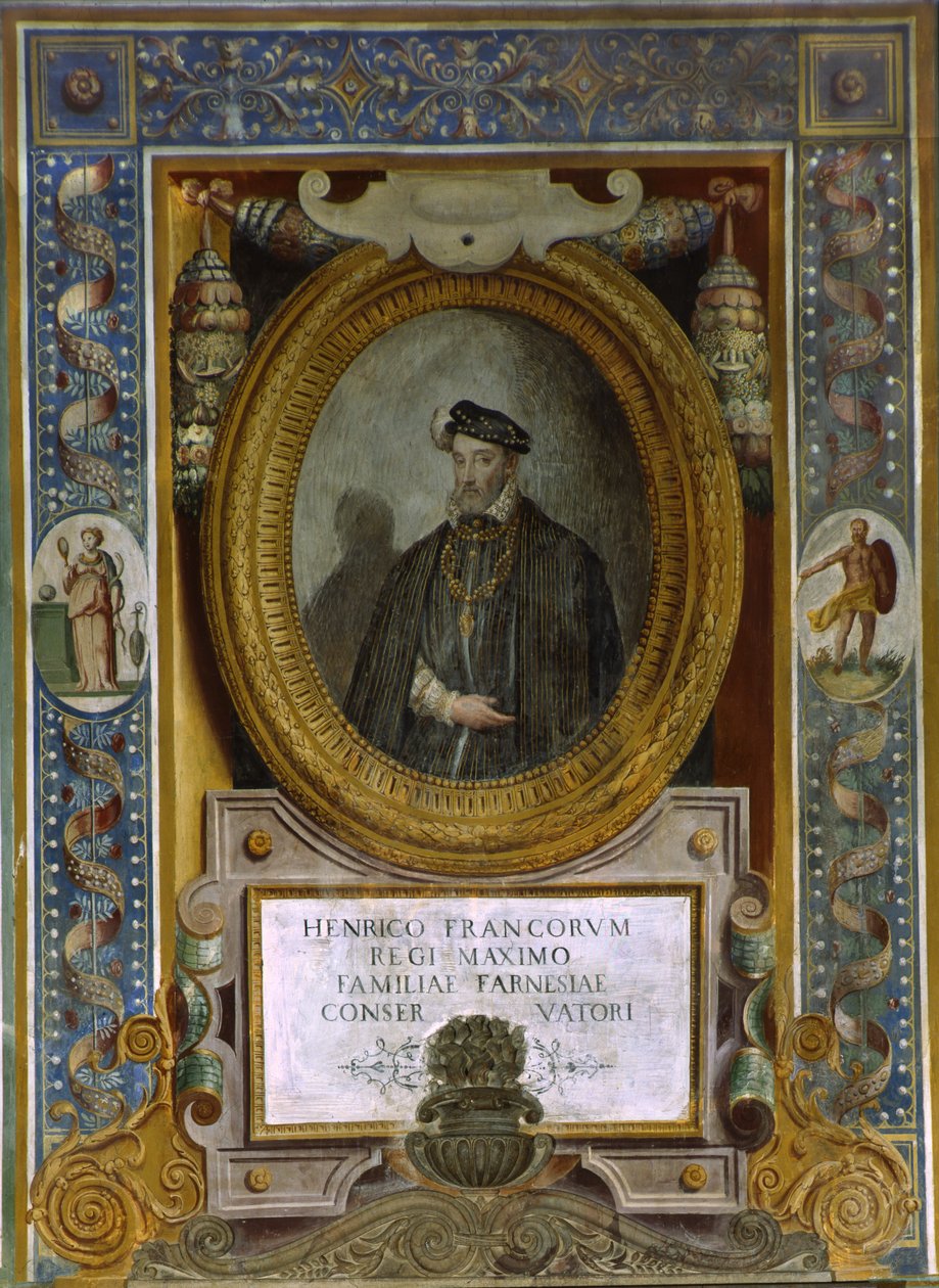 Porträt von Heinrich II. von Frankreich von Taddeo Zuccari