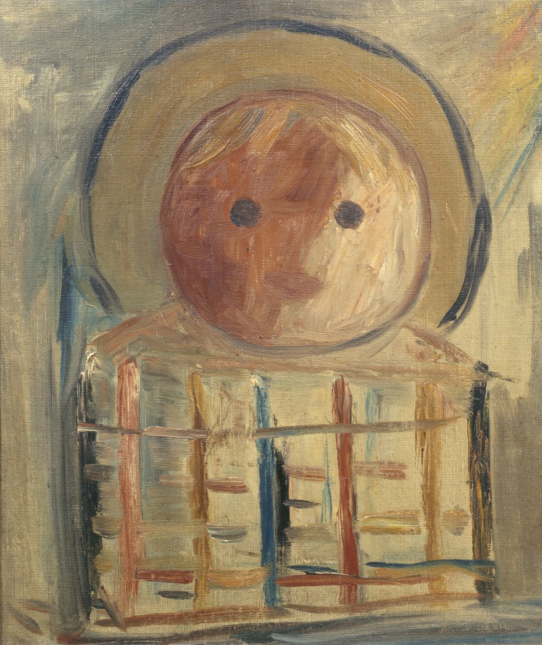 Imaginärer Kopf eines Säuglings, ca. 1925-32 von Tadeusz Makowski