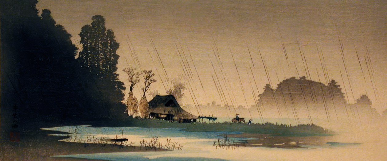 Regen in Igusa von Takahashi Hiroaki