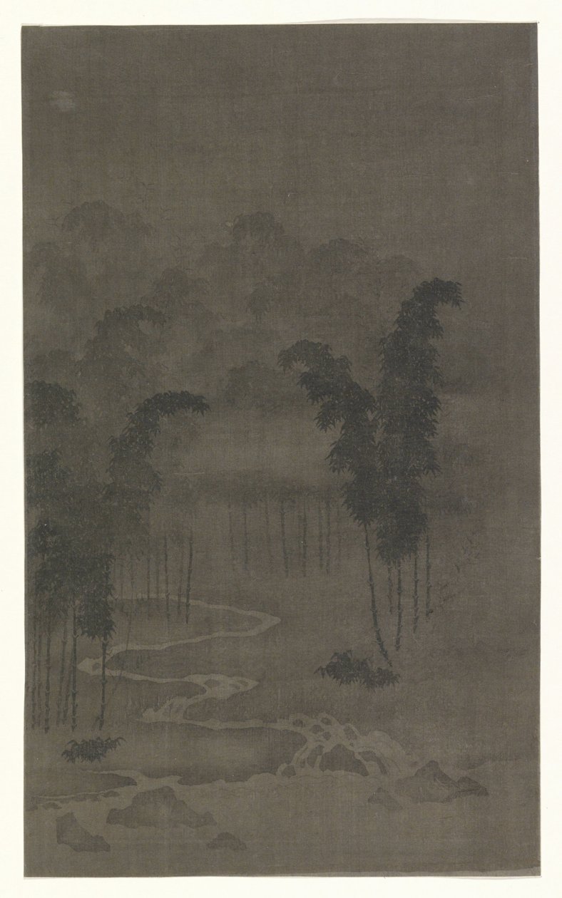 Bambuswald bei Nacht von Tan Zhirui (attributed to)