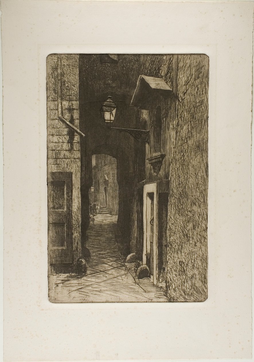 Via dei Cavalieri von Telemaco Signorini