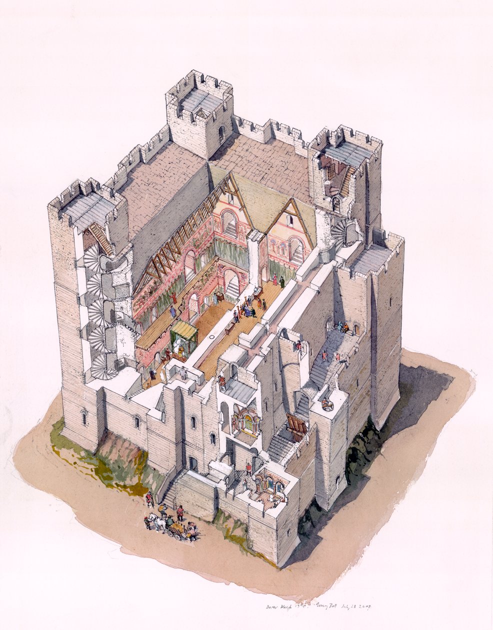 Burg Dover Keep von Terry Ball