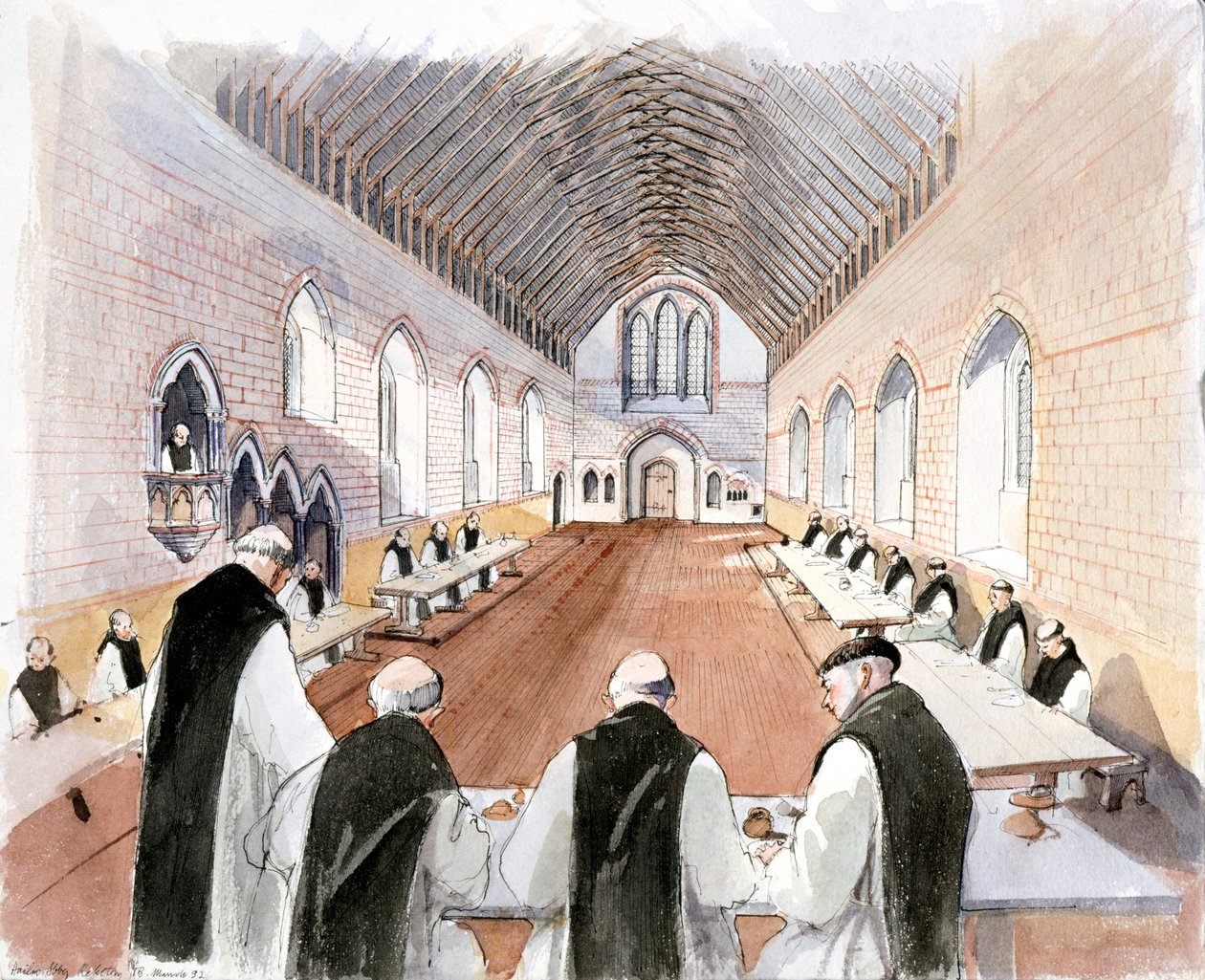 Hailes Abbey, 13. Jahrhundert, ca. 1990-2010 von Terry Ball
