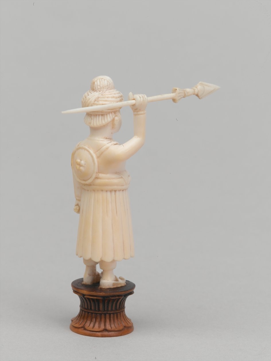 Schwarzer Bauer, Schachfigur, Indien, ca. 1820 von Tessier