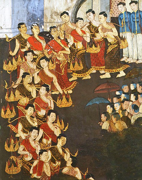 Gruppe junger Mädchen von Thai School