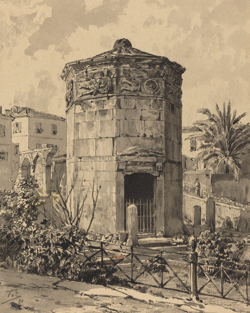 Turm der Winde von Themistocles von Eckenbrecher