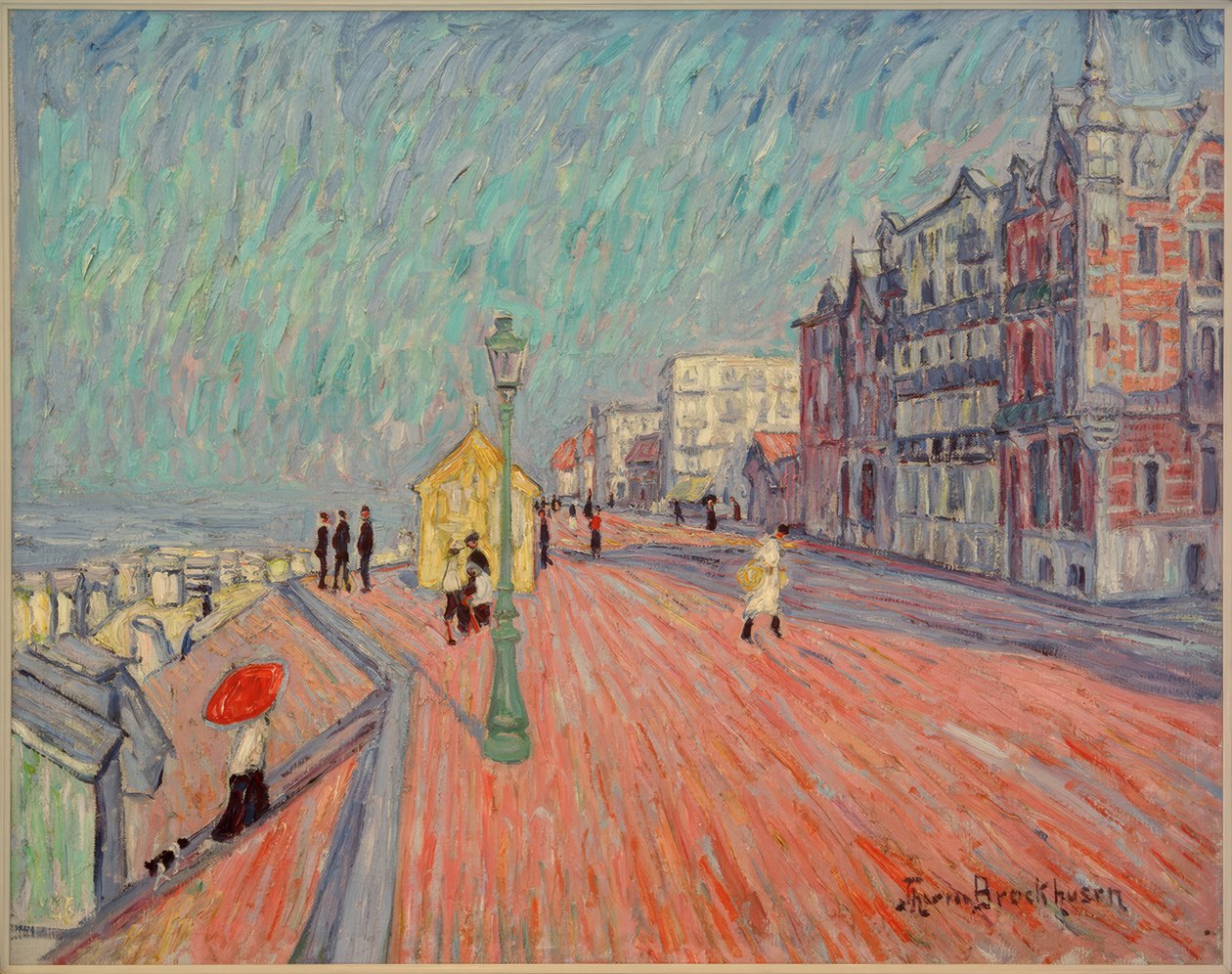 Strandpromenade in Knocke von Theo von Brockhusen