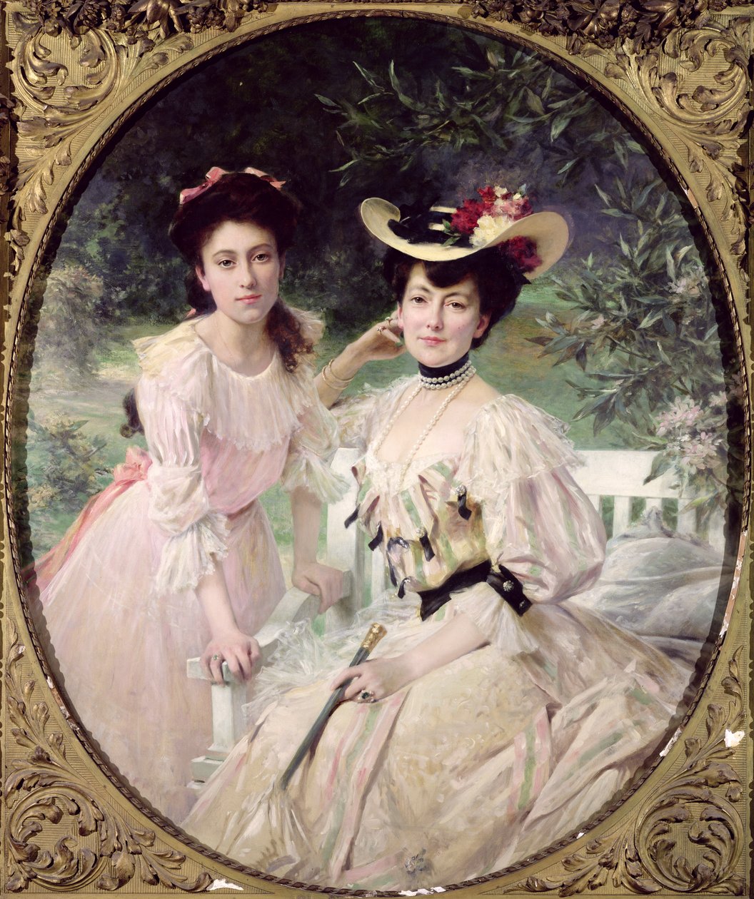 Madame Collas und ihre Tochter Giselle, 1903 von Theobald Chartran