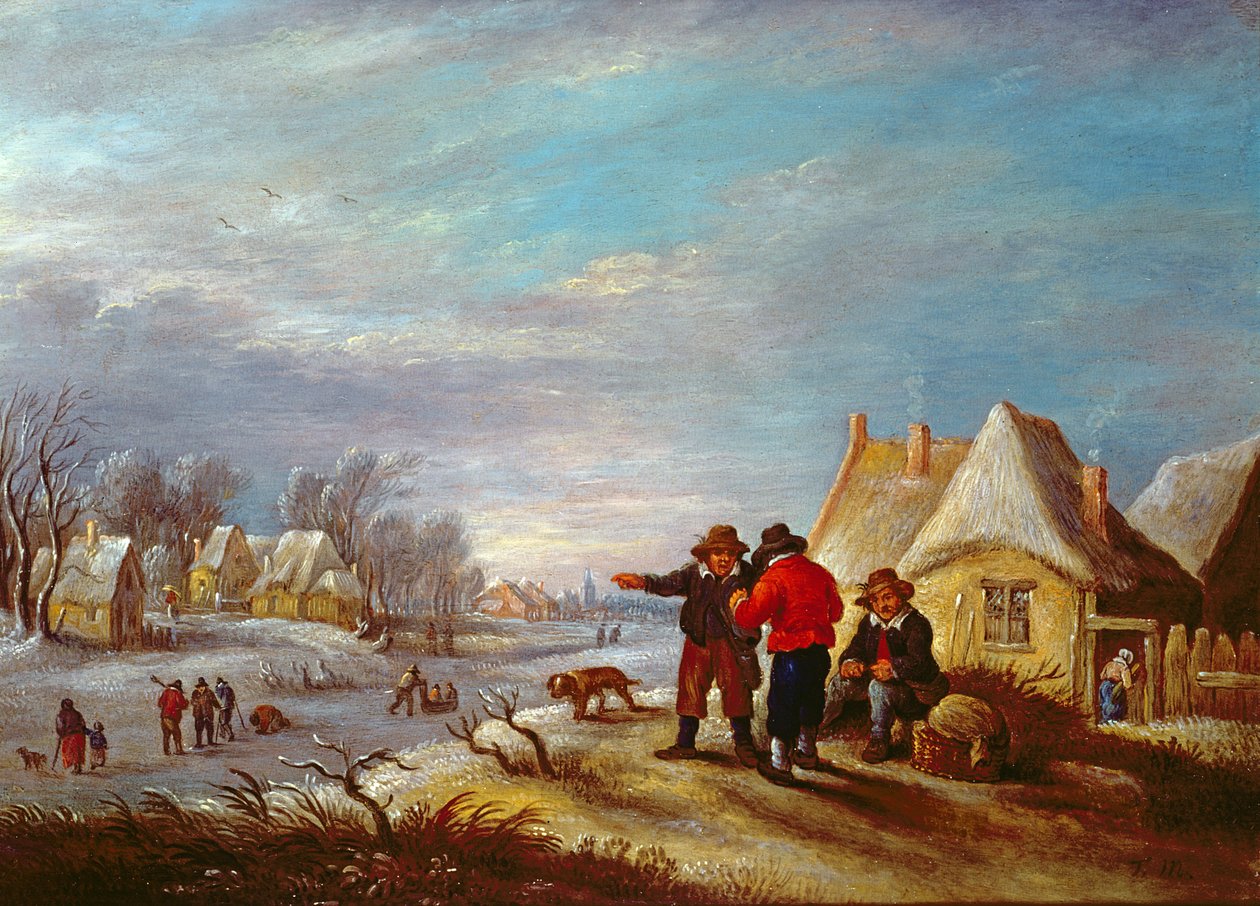 Später Winter in Flandern von Theobald Michau