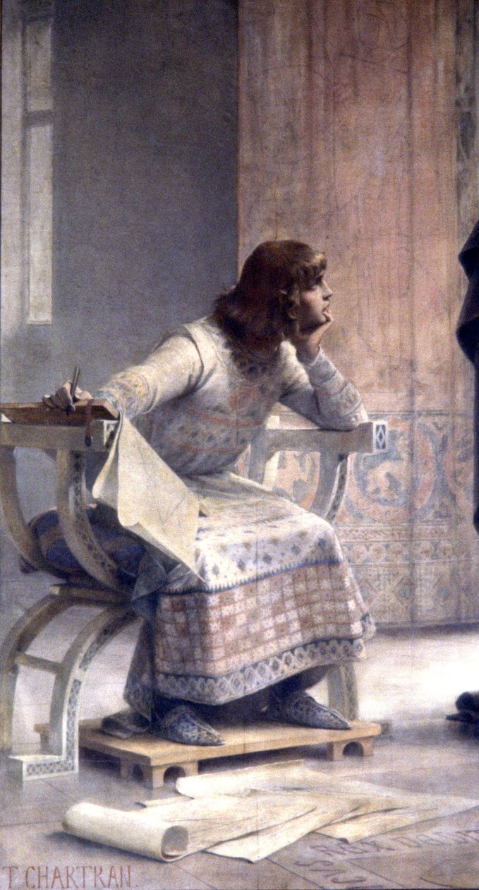 Erziehung des Heiligen Ludwig, ca. 1885 von Theobald Chartran