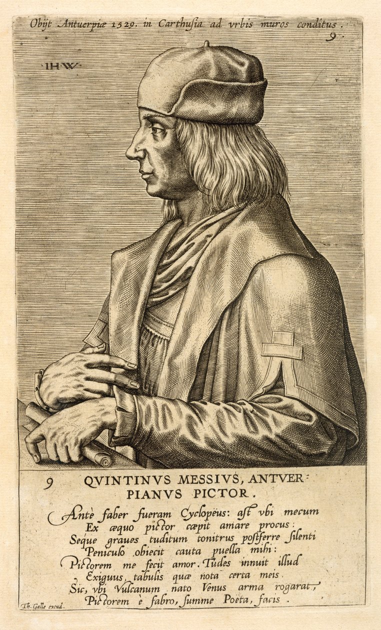 Porträt von Quentin Massys von Theodor Galle