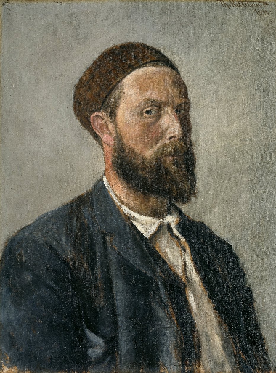 Selbstporträt von Theodor Kittelsen
