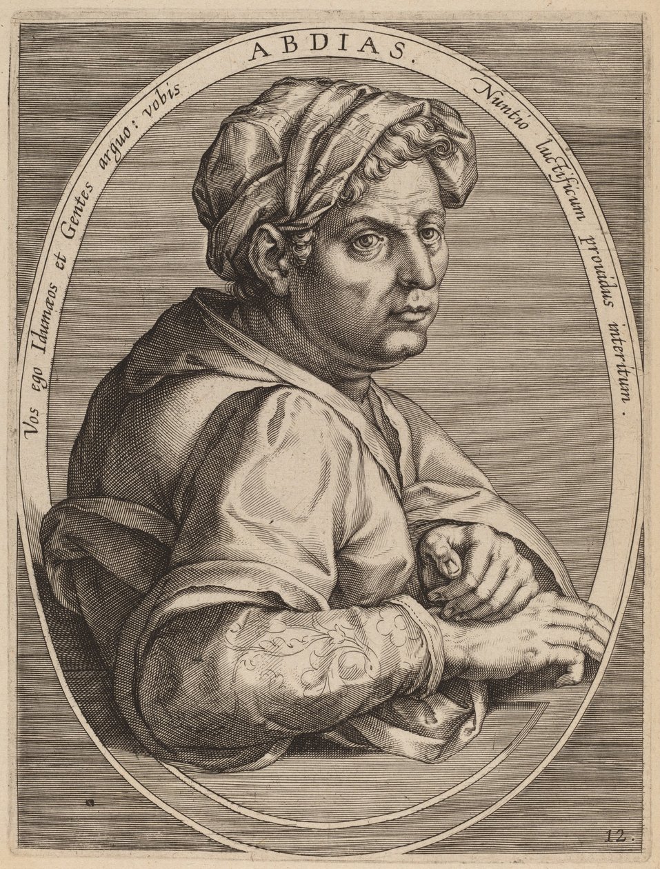 Abdias von Theodor Galle after Jan van der Straet