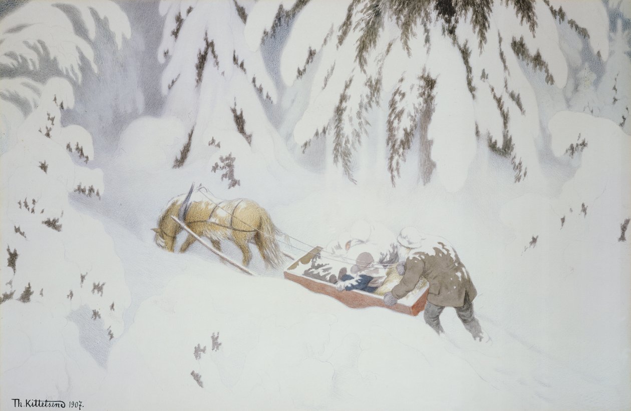 Weihnachtstroll von Theodor Kittelsen