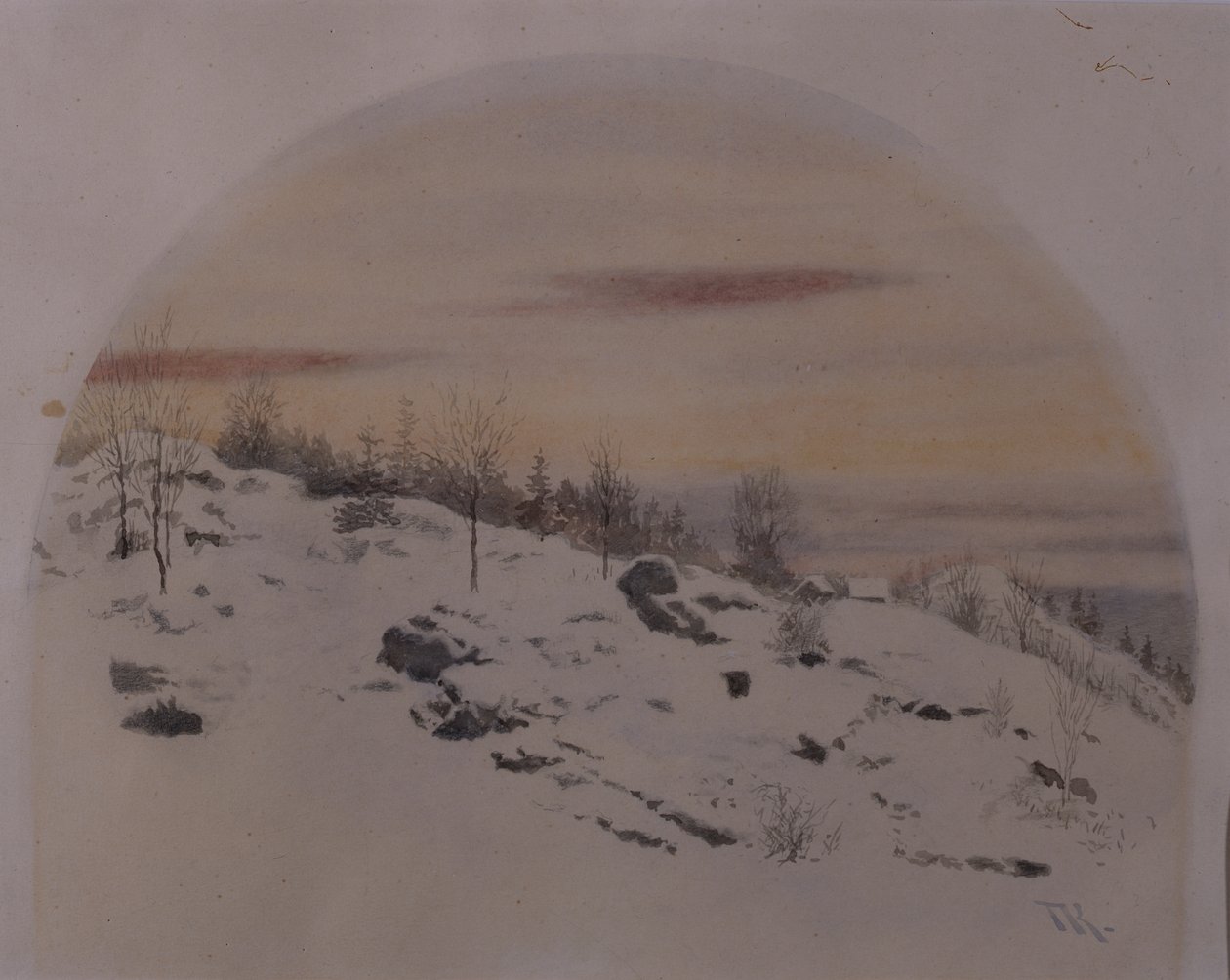 Februar von Theodor Kittelsen