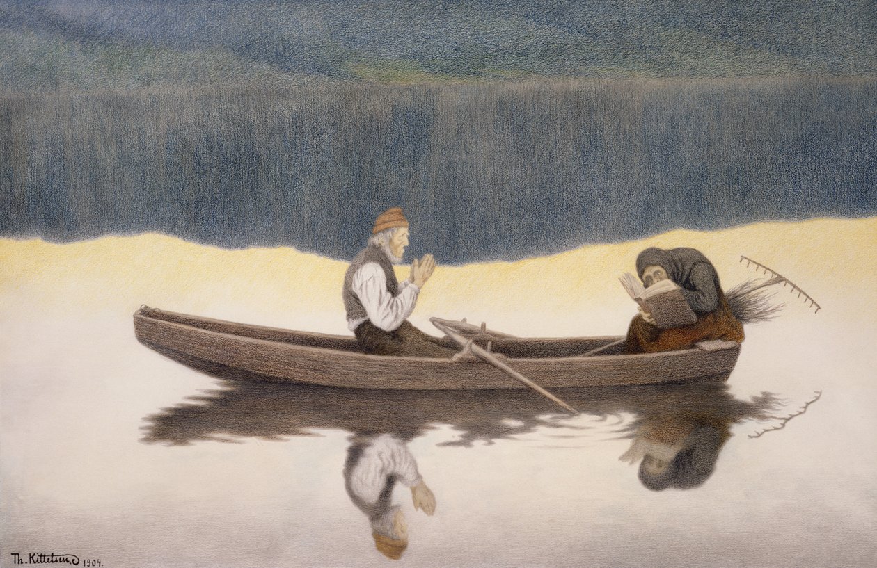 Über See und Fluss von Theodor Kittelsen
