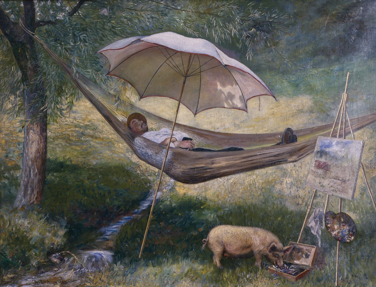 Selbstporträt von Theodor Kittelsen