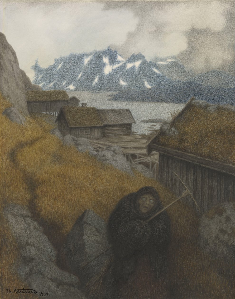 Sie bedeckt das ganze Land von Theodor Kittelsen