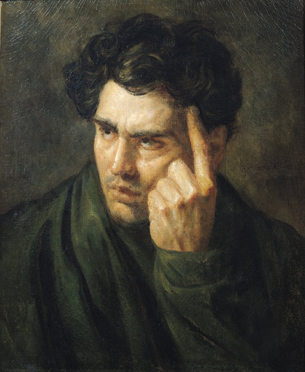 Porträt von Lord Byron (1788-1824) von Theodore Gericault