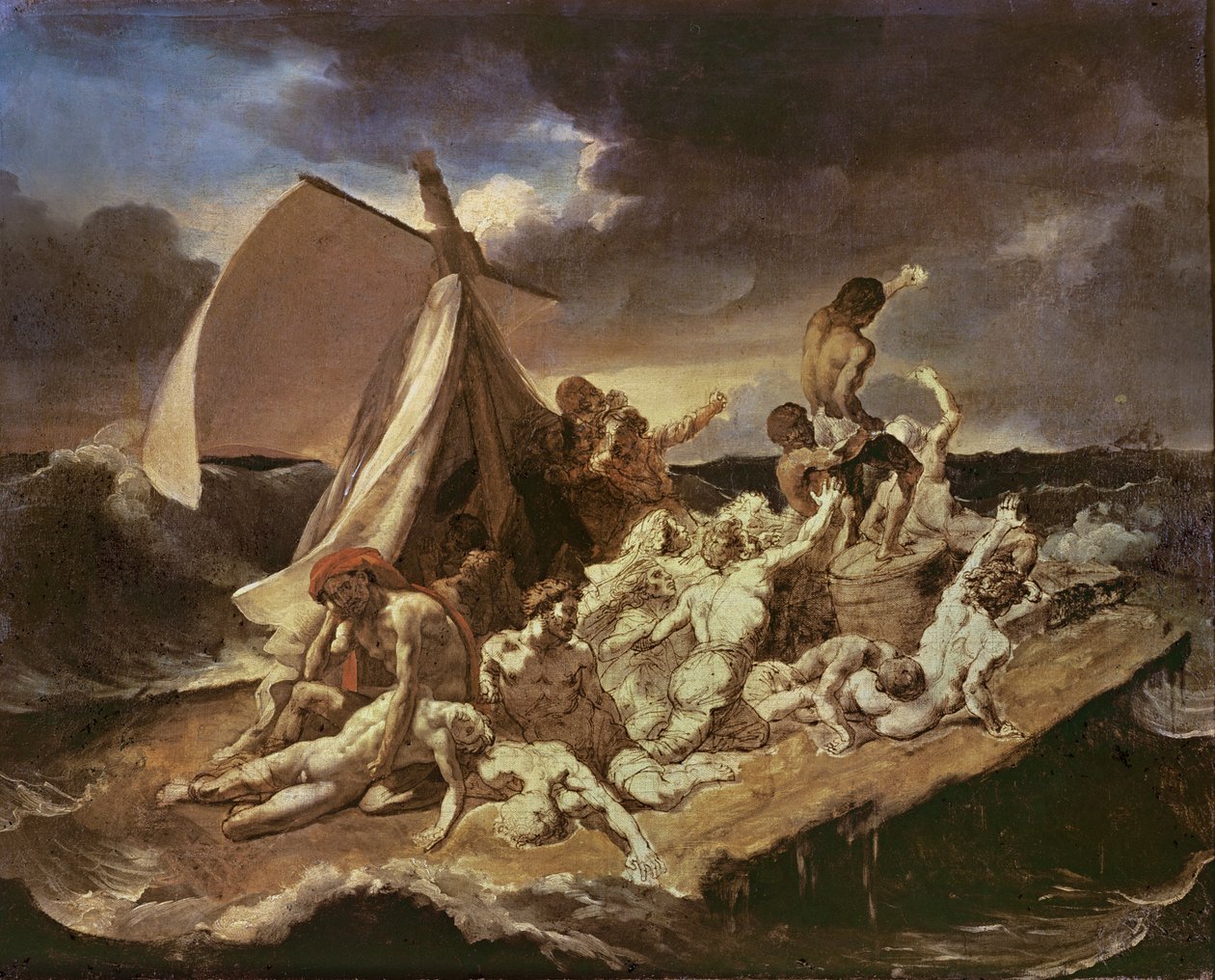 Zweite Studie für das Floß der Medusa von Theodore Gericault