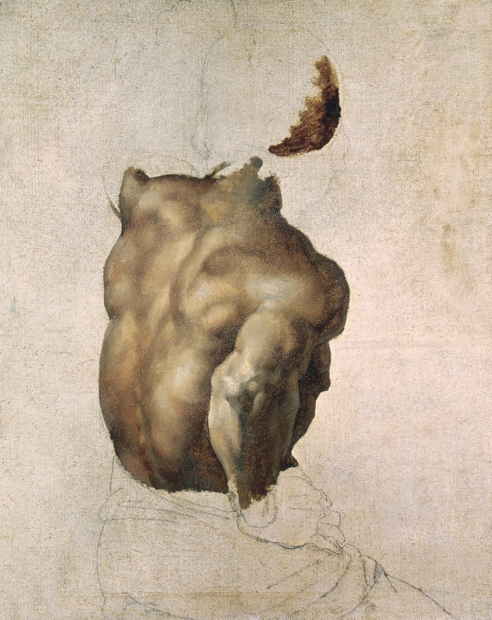 Studie eines Torsos für Das Floß der Medusa, 1818 von Theodore Gericault
