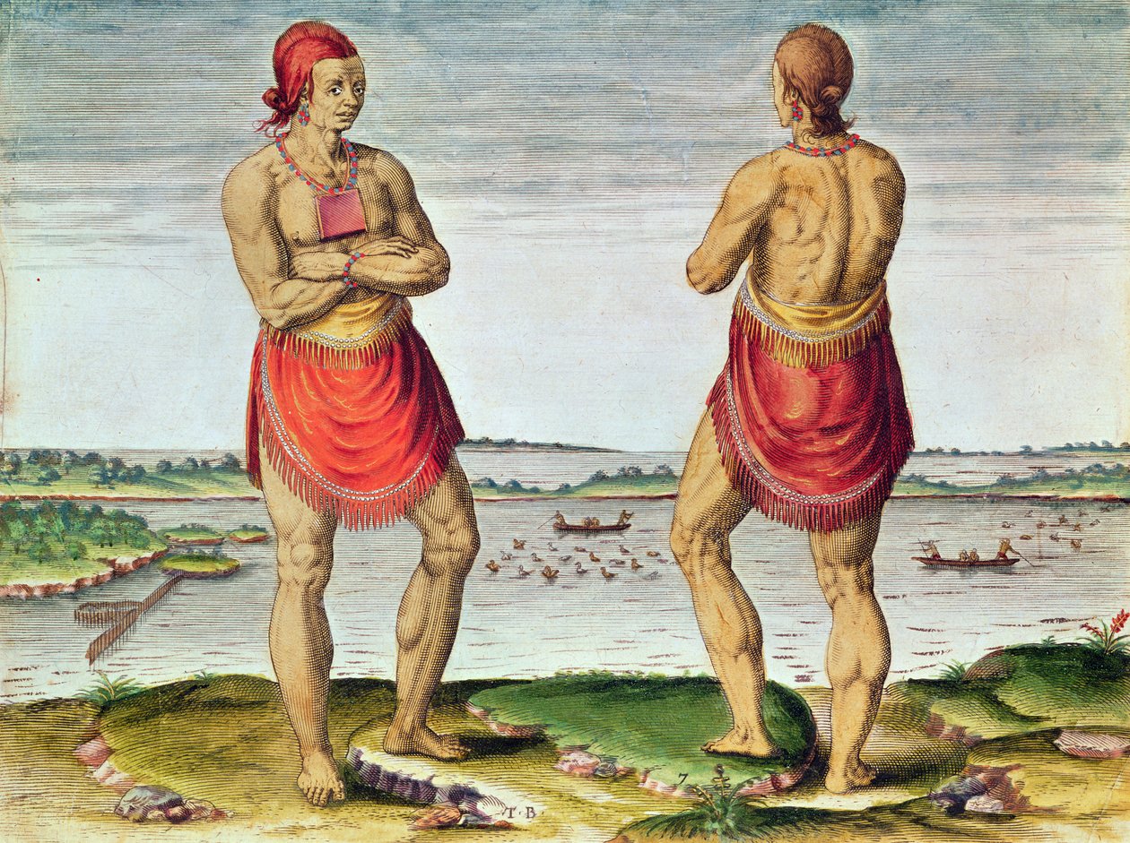 Admiranta Narratio..., Häuptling Roanoack, 1585-1588 von Theodore de Bry