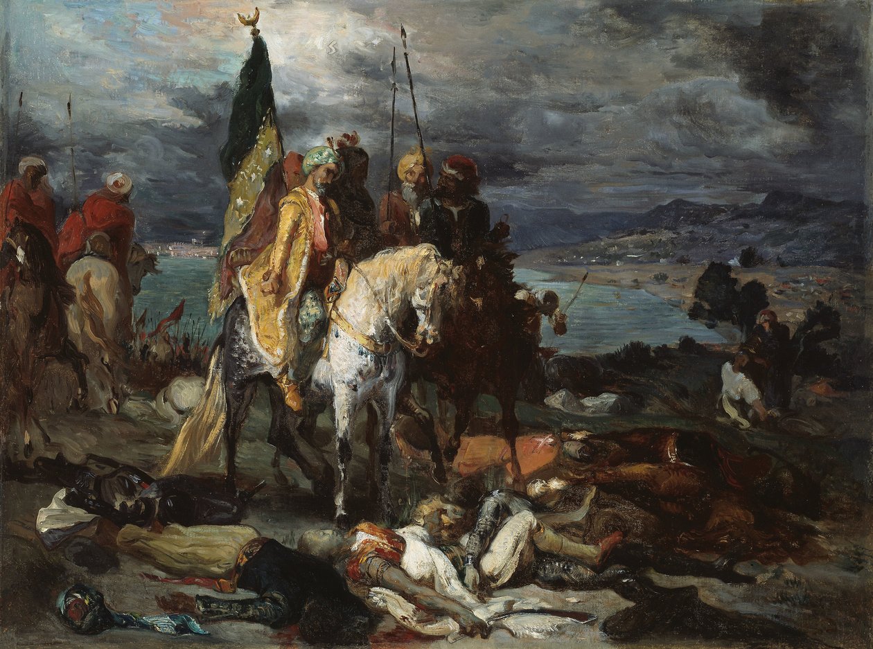 Sarazenen und Kreuzritter von Théodore Chassériau