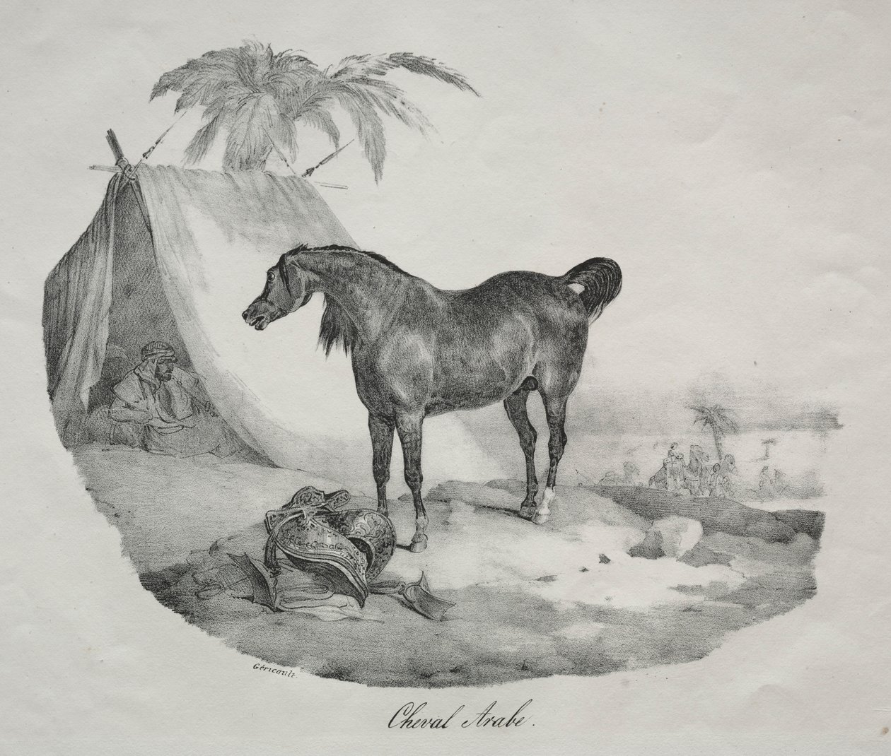Arabisches Pferd von Theodore Gericault