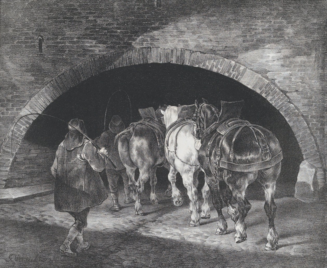 Eingang zum Adelphi Wharf, 1821 von Theodore Gericault