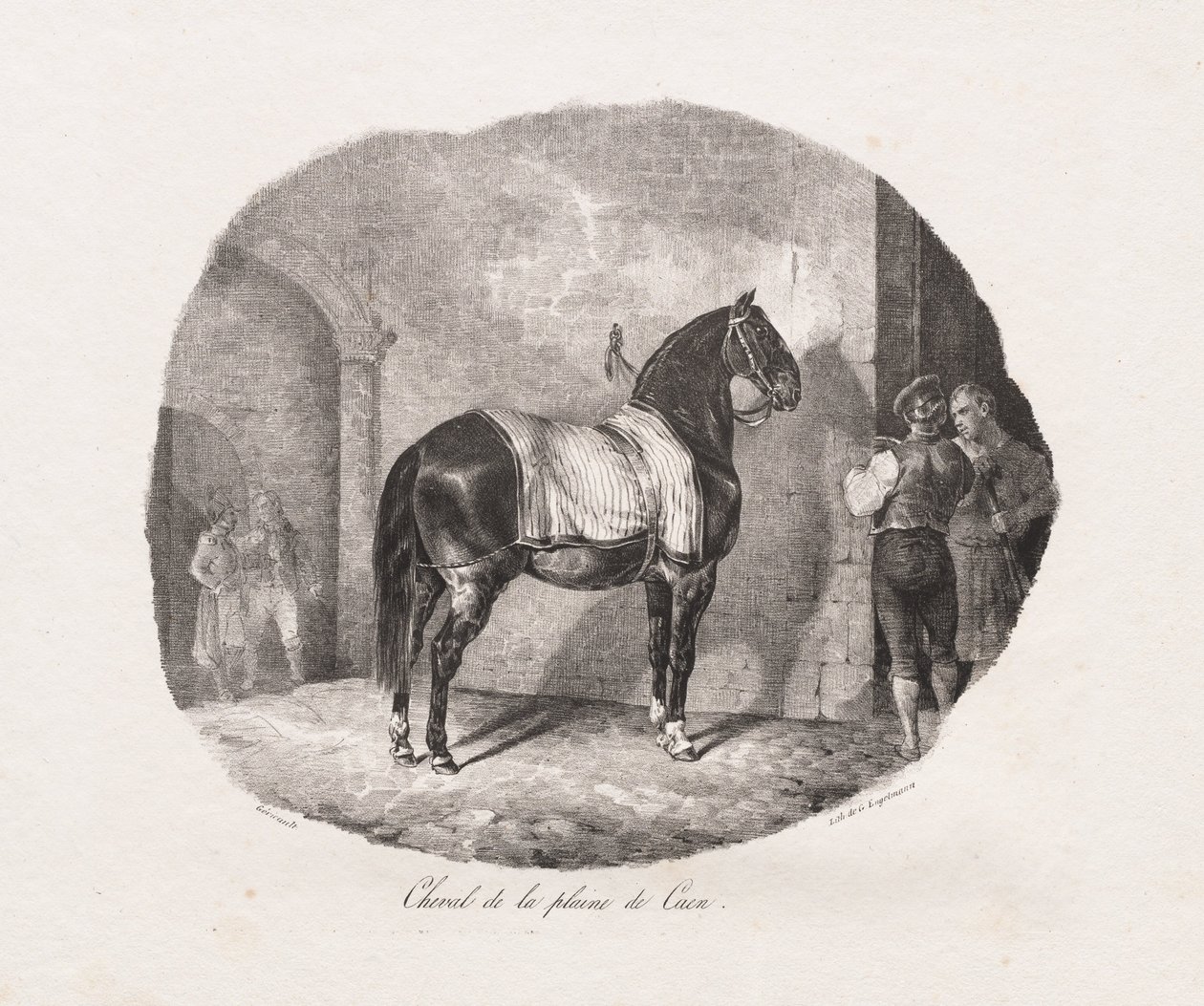 Pferd von der Caen-Ebene von Theodore Gericault