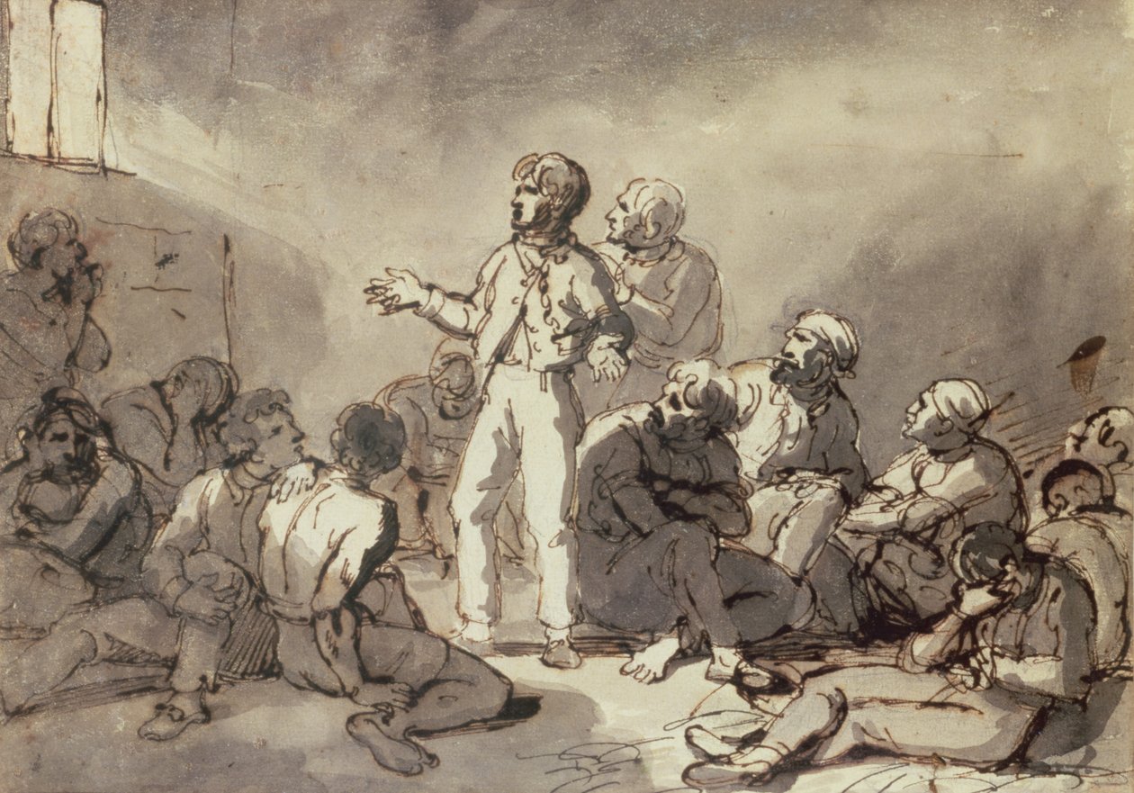 Gefangene in einer Zelle von Theodore Gericault