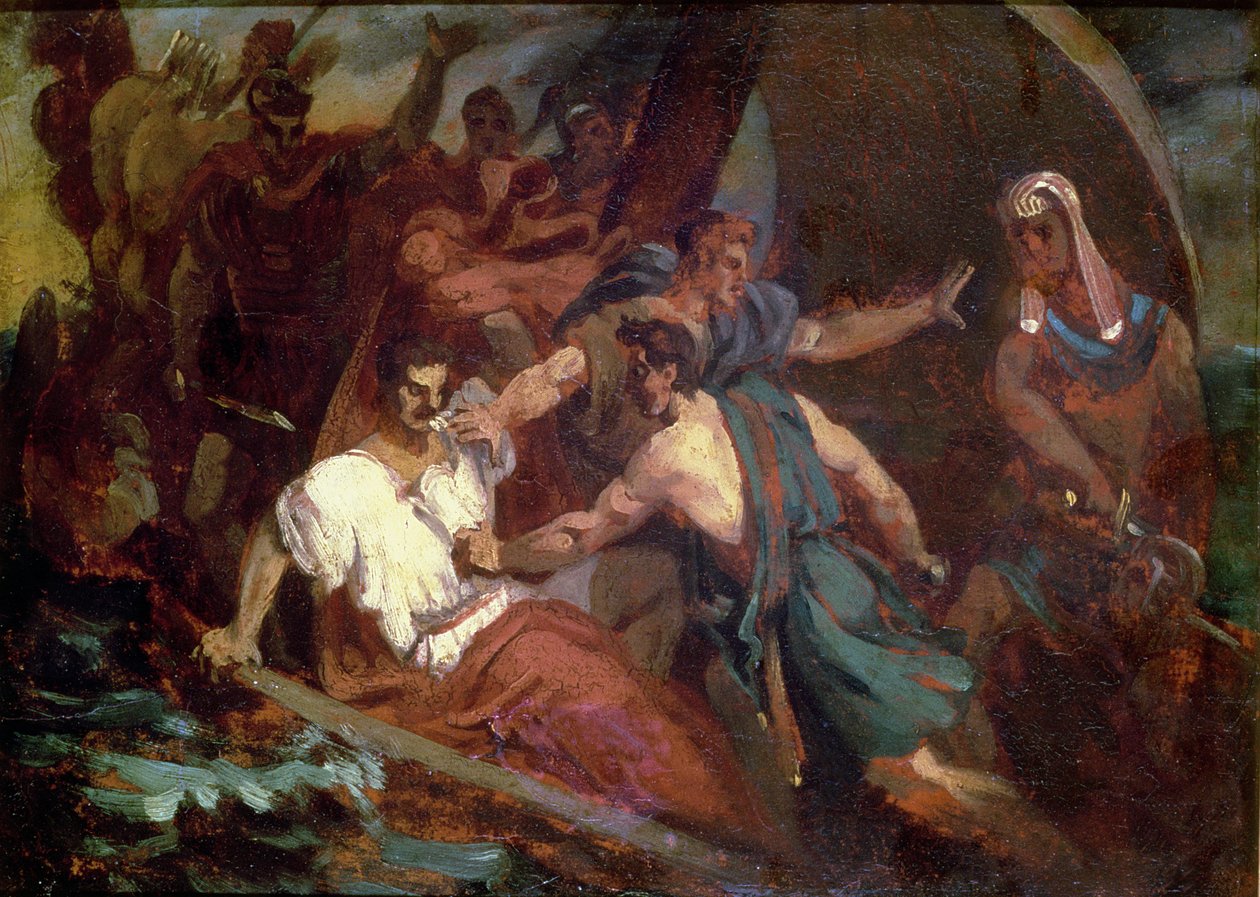 Aufstand auf einem Segelschiff von Theodore Gericault
