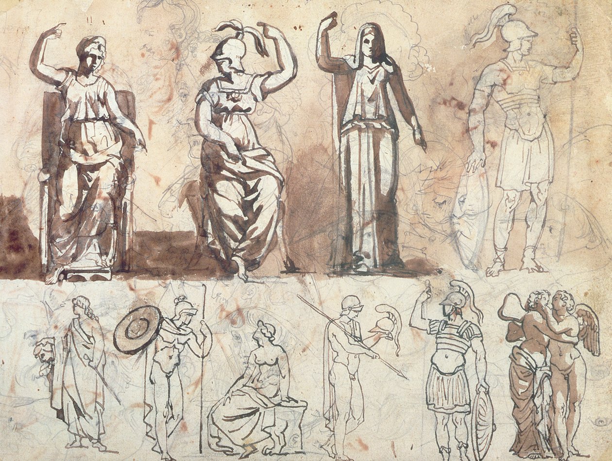Studie nach antiken Modellen von Theodore Gericault