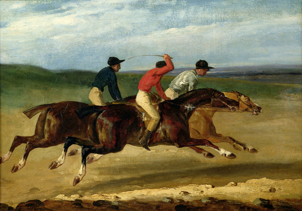 Das Pferderennen von Theodore Gericault