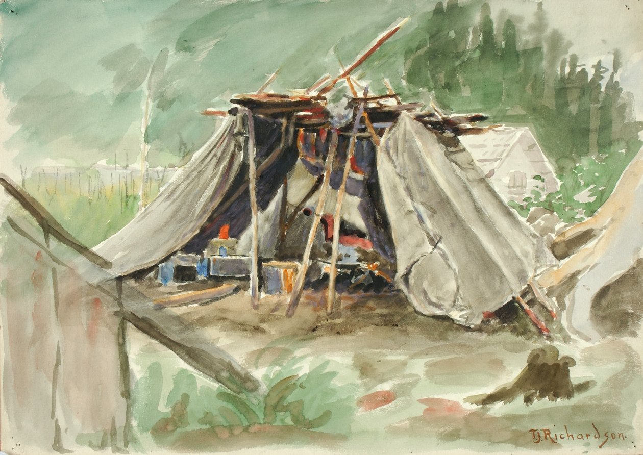 Indianerlager, Alaska von Theodore J. Richardson