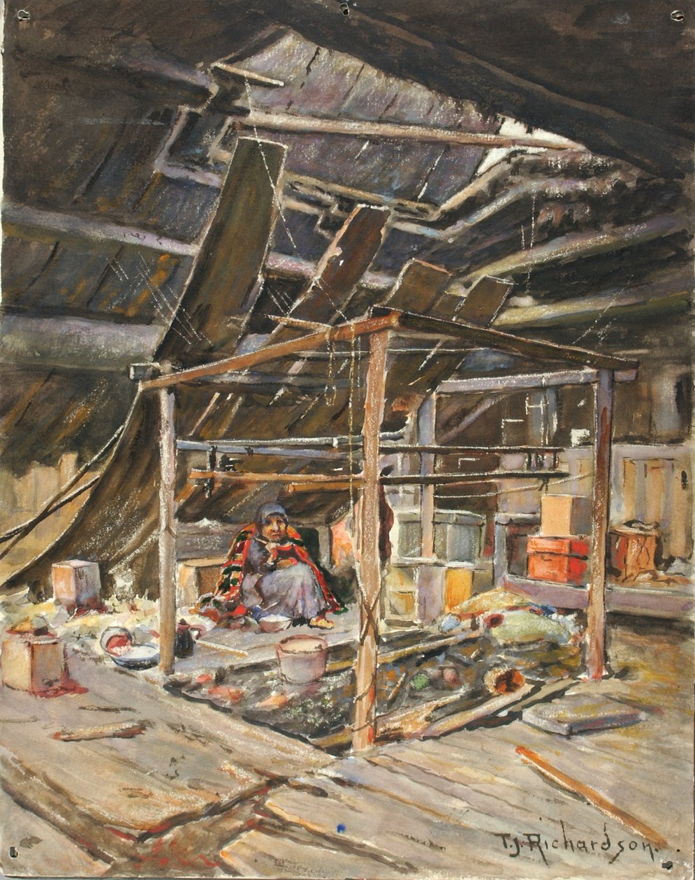 Einheimisches Interieur von Theodore J. Richardson