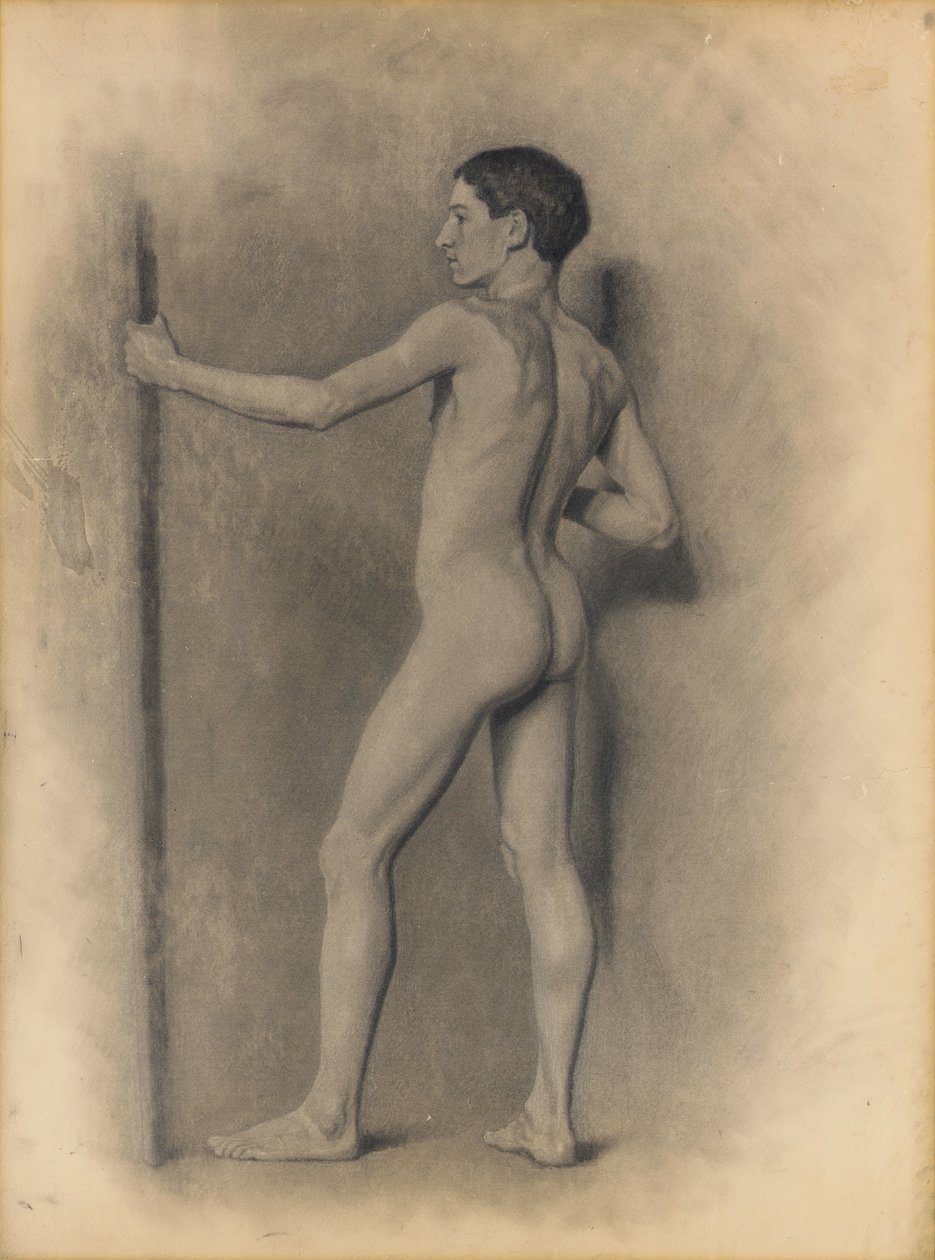 Studie der männlichen Figur, 1875 von Theodore Robinson