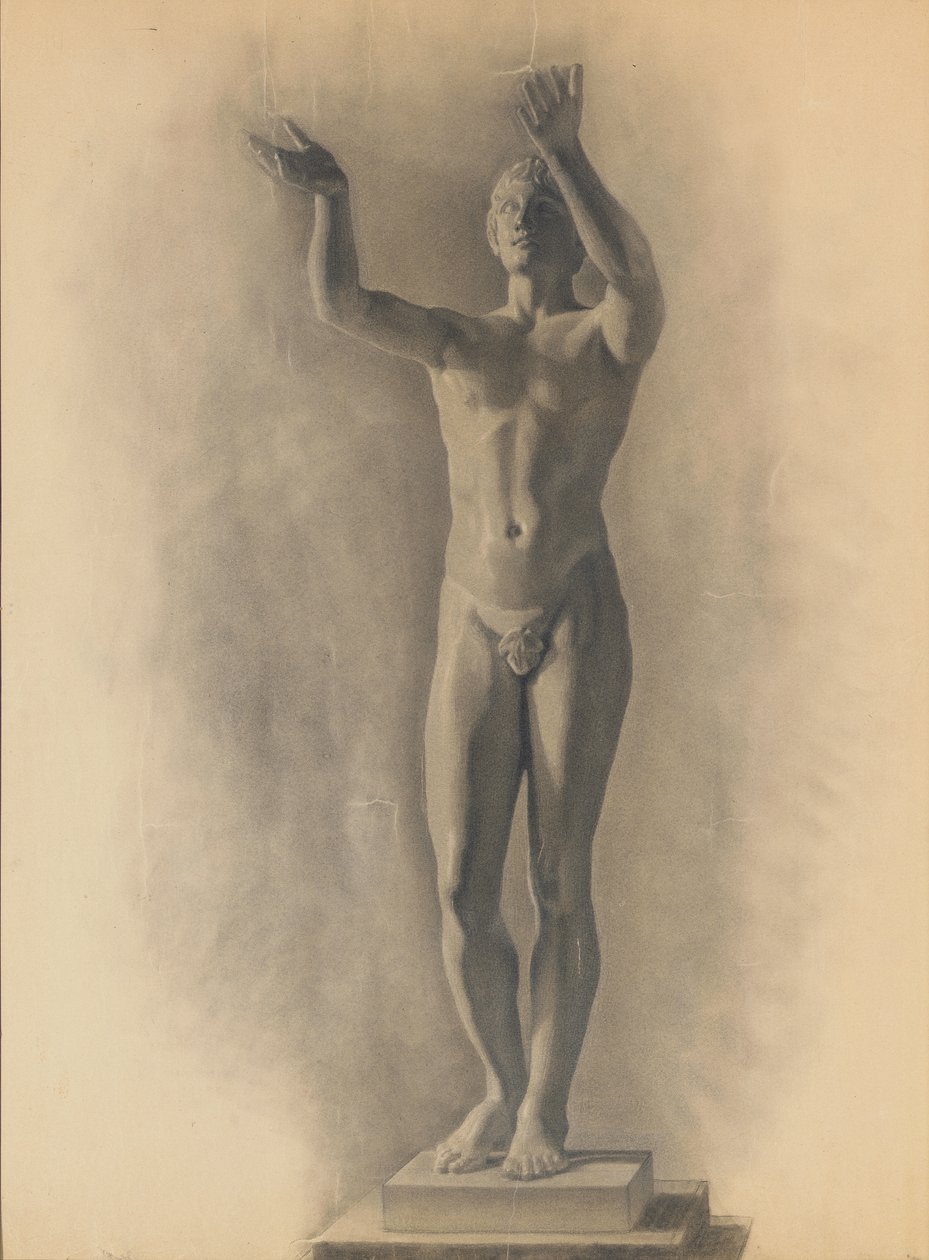 Studie der männlichen Figur, 1875 von Theodore Robinson