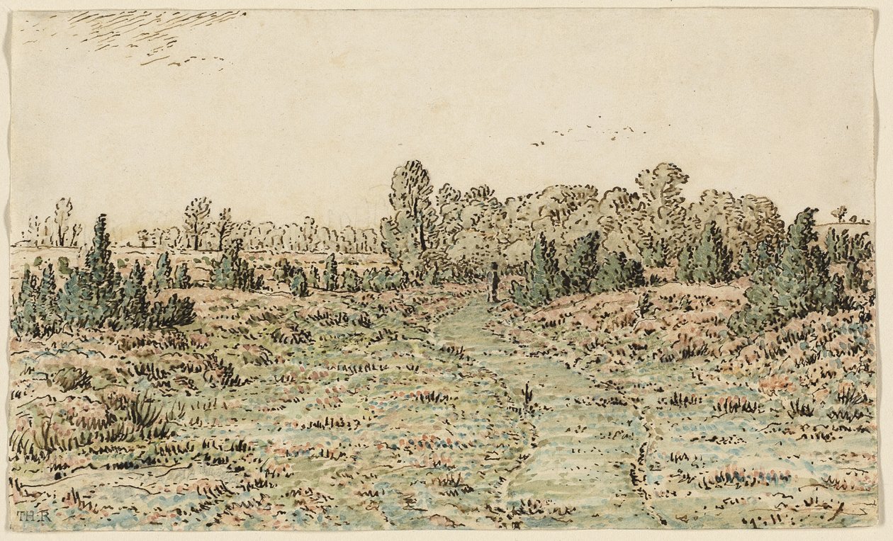Fußweg in den Barbizonnières von Theodore Rousseau
