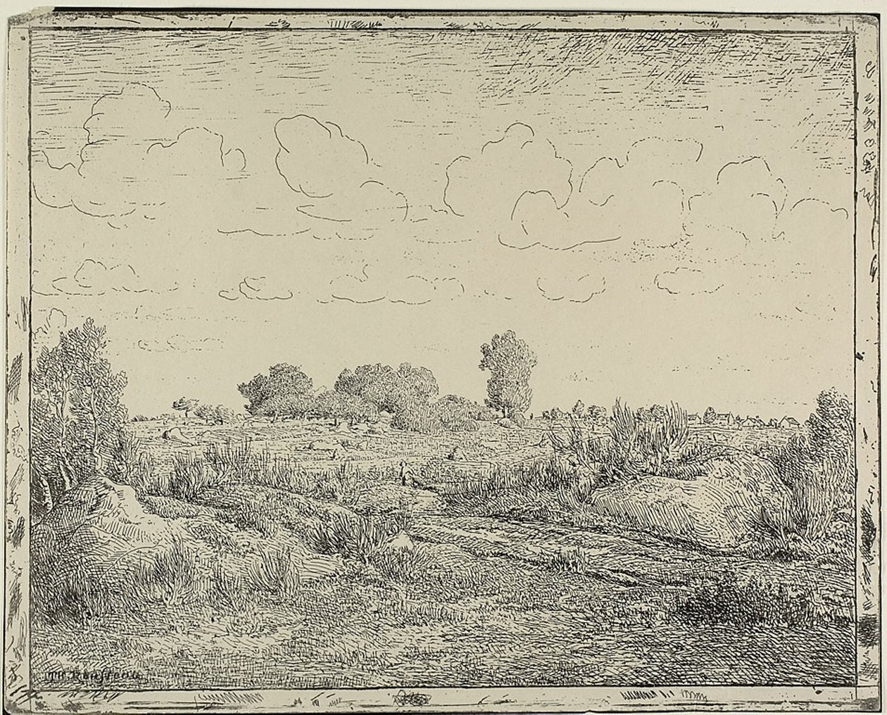 Ebene bei Plante à Biau von Theodore Rousseau
