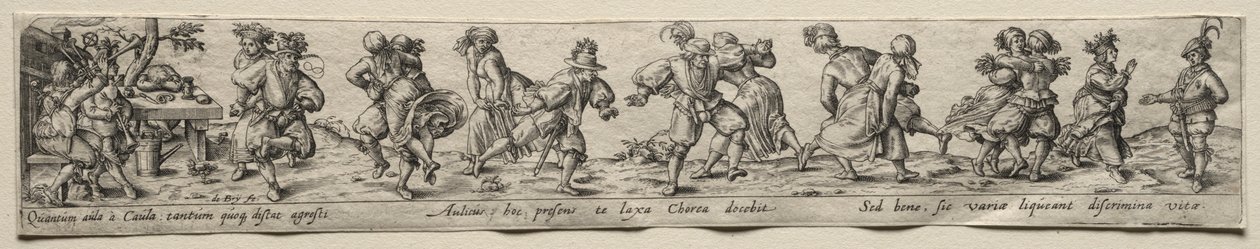 Tanz der Bauern von Theodore de Bry