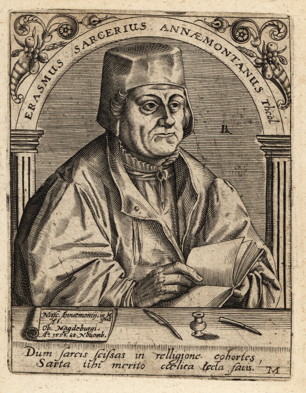 Erasmus Sarcerius von Theodore de Bry