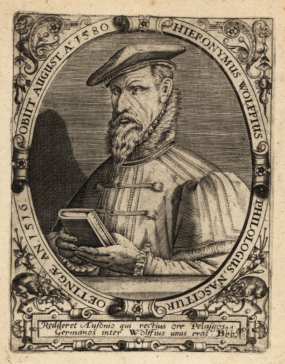 Hieronymus Wolf, deutscher Historiker von Theodore de Bry