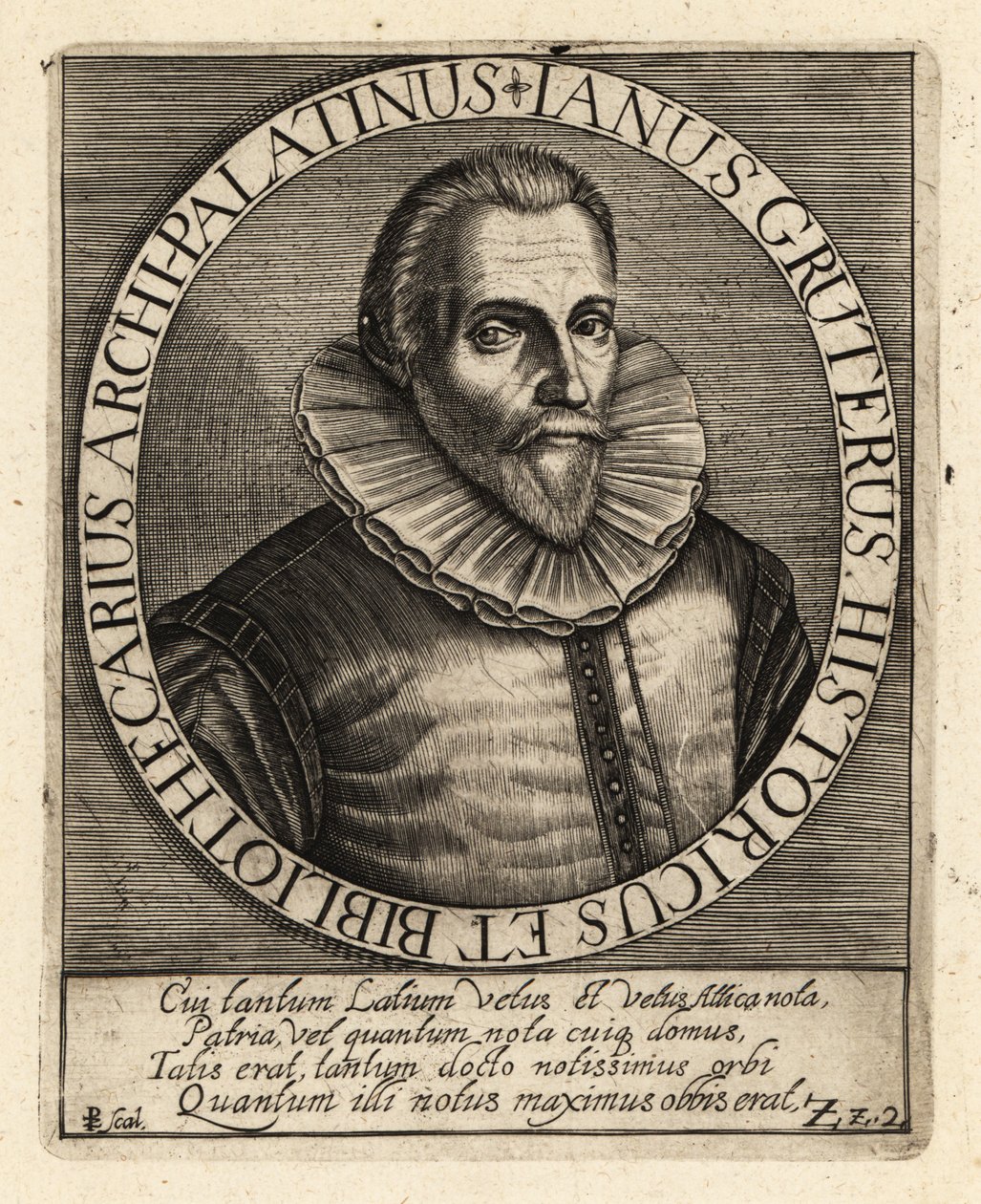 Jan Gruter, flämischstämmiger Philologe von Theodore de Bry
