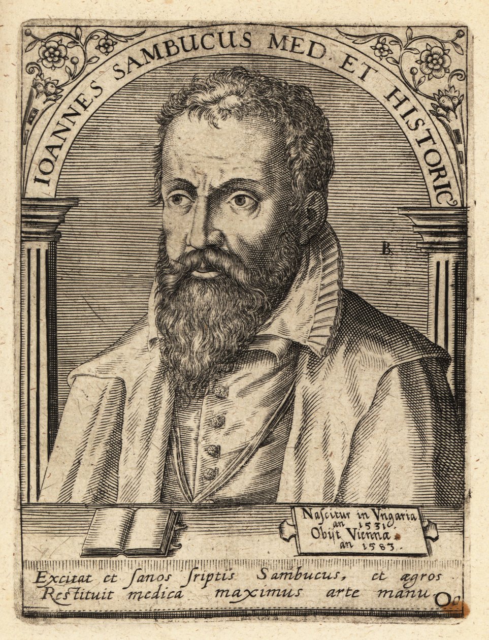 Janos Zsamboky, ungarischer humanistischer Gelehrter von Theodore de Bry